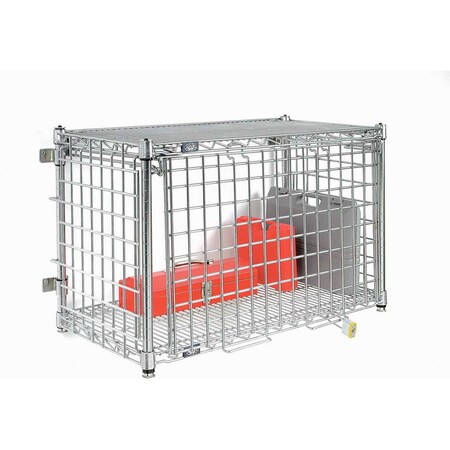 Nexel Chrome Wall Mount Security Enclosure, 48W x 18D x 21H WSE1848C